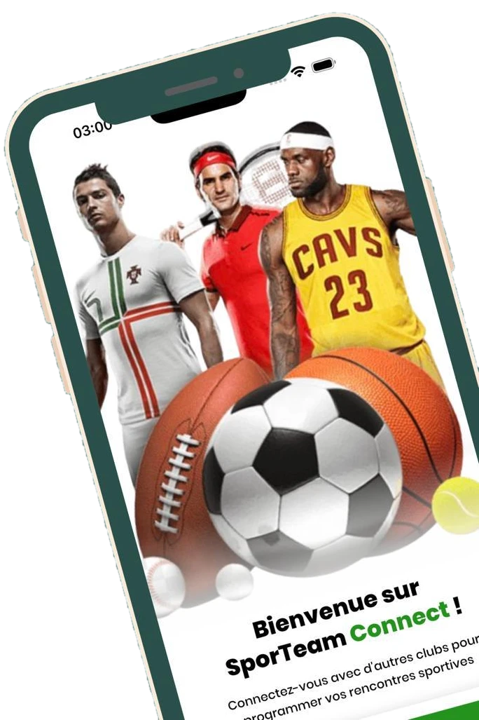SPORTEAM CONNECT — connectez les clubs sportifs, organisez matchs et tournois facilement