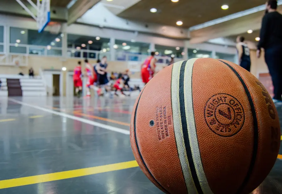 Match de basketball — action de jeu